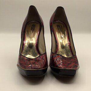 Gracienne Red/Black Platform High Heel Shoe